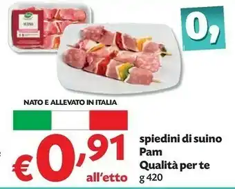 Pam Pam Spiedini Di Suino Qualità Per Te offerta