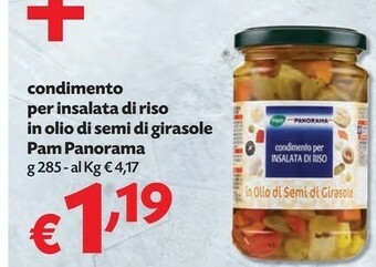 Pam Pam Panorama Condimento Per Insalata Di Riso In Olio Di Semi Di Girasole offerta