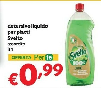 Pam Svelto 8717163934159 Detersivo Per Piatti Gel 1000 Ml offerta