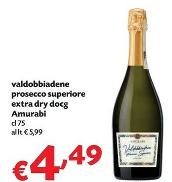 Pam Amurabi Valdobbiadene Prosecco Superiore Extra Dry Docg offerta