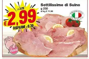 Prix Quality Carrefour Sottilissime Di Suino offerta