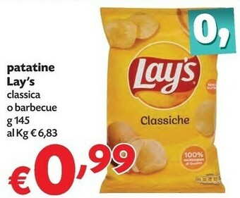 Pam Lay's Patatine Classiche 145 G(ml) offerta