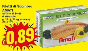 Amati Filetti di sgombro
