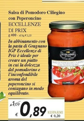 Prix Quality Pasta di semola offerta