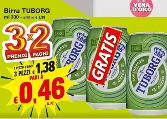 Prix Quality Tuborg Birra 330 G(ml) offerta
