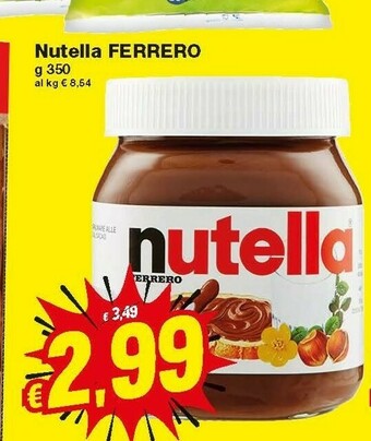 Prix Quality Ferrero Crema al cioccolato offerta