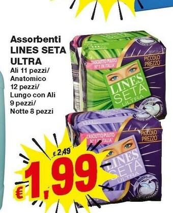 Prix Quality Lines Assorbenti lines offerta