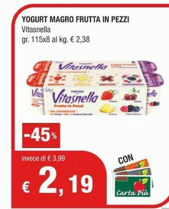 Crai Vitasnella Yogurt offerta