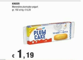 Crai Kinder Plum cake offerta
