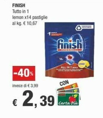 Crai Finish Detersivo lavastoviglie offerta
