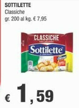 Crai Sottilette offerta