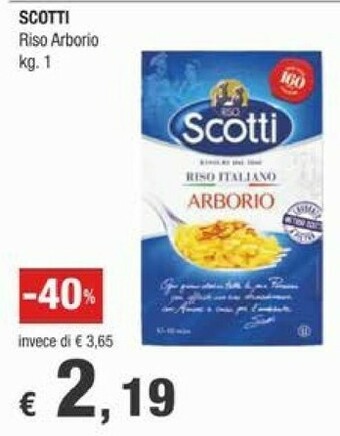 Crai Scotti Riso offerta