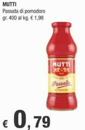 Crai Mutti Passata di pomodoro offerta