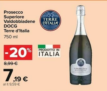 Carrefour Terre d'Italia Prosecco offerta