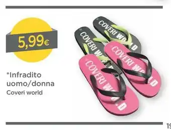 DPiù Coveri World Infradito Uomo/donna offerta
