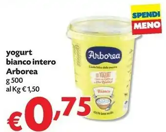 Pam Arborea Yogurt Bianco Naturale 500 G(ml) offerta