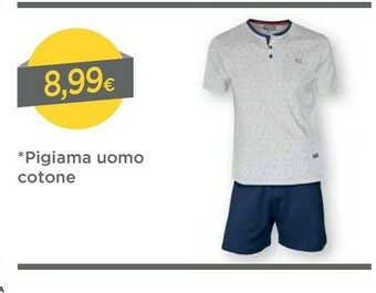 DPiù Pigiama Uomo Cotone offerta