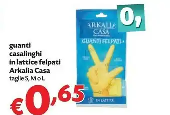 Pam Arkalia Casa Guanti Casalinghi In Lattice Felpati offerta