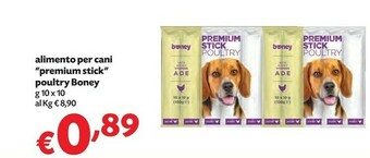 Pam Boney Alimento Per Cani Premium Stick Poultry offerta
