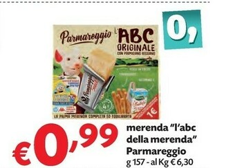 Pam Parmareggio L'ABC Della Merenda Con Snack offerta