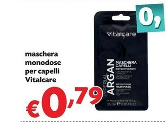 Pam Vitalcare Maschera Monodose Per Capelli offerta