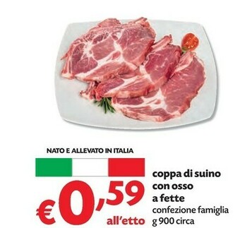 Pam Coppa Di Suino Con Osso A Fette offerta