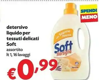 Pam Soft Detersivo Liquido Per Tessuti Delicati offerta