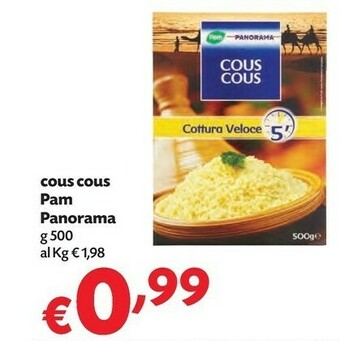 Pam Pam & Panorama - Cous Cous 500 G(ml) offerta