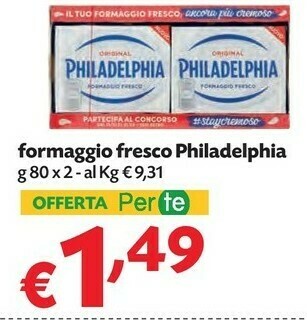 Pam Philadelphia Formaggio Fresco offerta