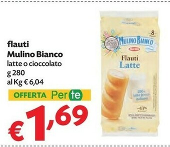 Pam Mulino Bianco Flauti Al Latte 280 G(ml) offerta