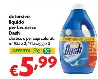 Pam Dash Detersivo Liquido Per Lavatrice offerta