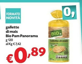 Pam Bio Pam Panorama Gallette Di Mais offerta