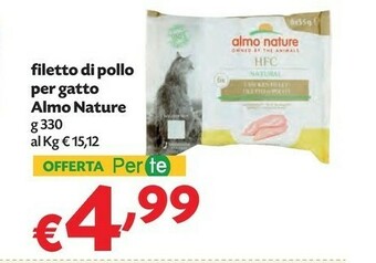 Pam Almo Nature Filetto Di Pollo Per Gatto offerta