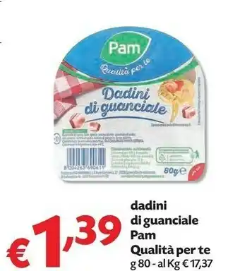 Pam Dadini Di Guanciale Qualità Per Te