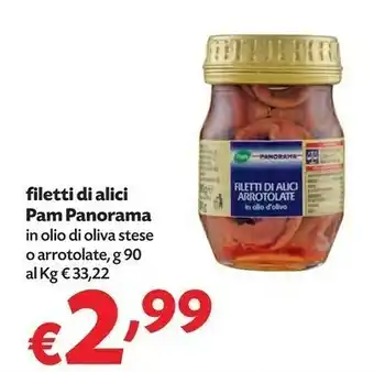 Pam Pam Panorama Filetti Di Alici offerta
