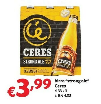 Pam Ceres Birra Strong Ale offerta