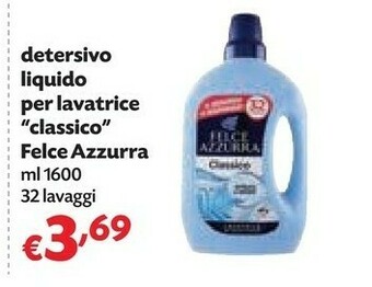 Pam Felce Azzurra Detersivo Liquido Per Lavatrice Classico offerta