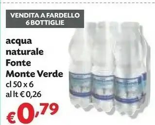 Pam Fonte Monte Verde Acqua Minerale offerta