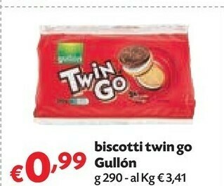 Pam Gullon Biscotti Twin Go offerta