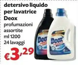 Pam Deox Detersivo Liquido Per Lavatrice offerta