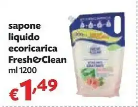 Fresh & Clean Sapone Liquido Ecoricarica
