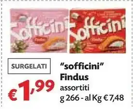 Pam Findus Sofficini Spinaci Mozzarella 266 G(ml) offerta