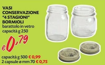 4 stagioni Barattoli vetro