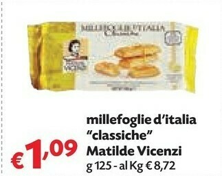 Pam Matilde Vicenzi Millefoglie D'Italia Classiche 125 G(ml) offerta