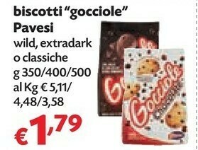 Pam Pavesi Gocciole Extradark 400 G(ml) offerta