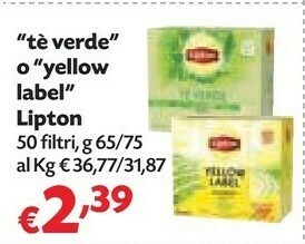 Pam Lipton Tea Te Verde offerta