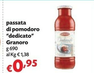 Pam Granoro Passata Di Pomodoro offerta