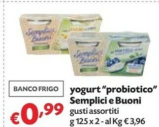 Pam Semplici e buoni Yogurt Probiotico offerta