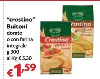 Pam Buitoni Crostino Con Farina Integrale 300 G(ml) offerta
