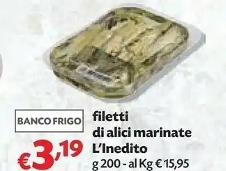 Pam L'inedito Filetti Di Alici Marinate offerta